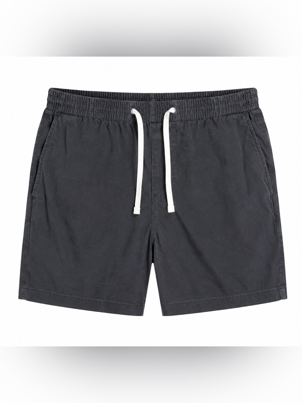 NEW GoodFellow The Vintage Pull On Shorts 7” Inseam Drawstring Charcoal Sz S